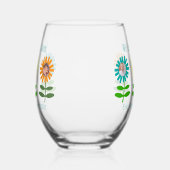 母の日フォトガーデン ステムなしワイングラス (左)