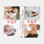 母の日フォトコラージギフト フリースブランケット (正面(横))