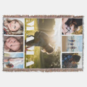 母の日フォトコラージママ スローブランケット (正面)