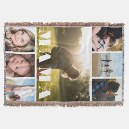 母の日フォトコラージママ スローブランケット