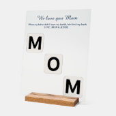 母の日フォトコラージュのアクリルサイン アクリルサイン (傾斜)