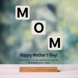 母の日フォトコラージュのアクリルサイン アクリルサイン