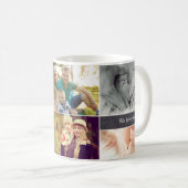 母の日フォトコラージュパーソナライズされた コーヒーマグカップ (正面右)