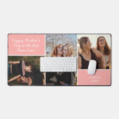 母の日フォトコラージュピンクカスタム色 デスクマット (キーボード&マウス)