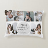 母の日フォトコラージュプラーク アクセントクッション (裏面)