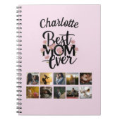 母の日フォトコラージュ最高のマーEver Keepsake ノートブック (正面)