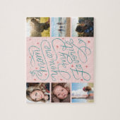 母の日フォトコラージュ母お気に入りのレタリング ジグソーパズル (縦)