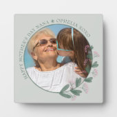 母の日フォトピンクワイルドフラワー写真枠 フォトプラーク (正面)