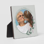 母の日フォトピンクワイルドフラワー写真枠 フォトプラーク (正面)