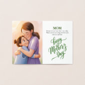 母の日フォトフラカスタマイズットカード 箔カード (内部)