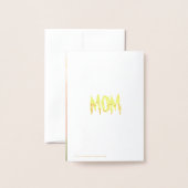 母の日フォトフラカスタマイズットカード 箔カード (裏面封筒付き)