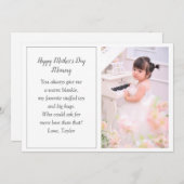 母の日フォトホリデーカードfromベビー シーズンカード (正面/裏面)