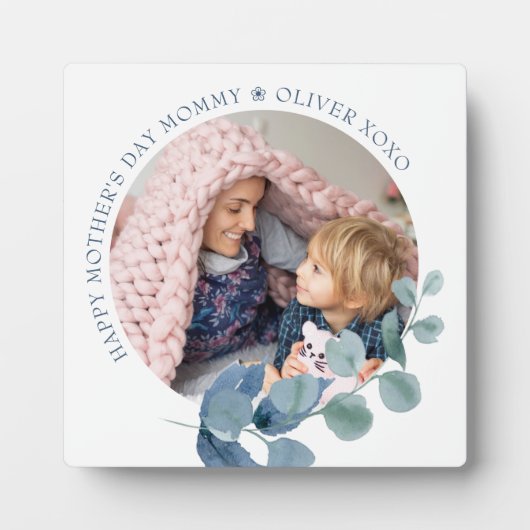 母の日フォトユーカリ葉写真枠 フォトプラーク (正面)