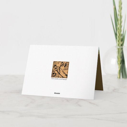 母の日フクロウ カード (裏面)