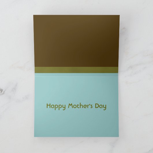 母の日フクロウ カード (内部)