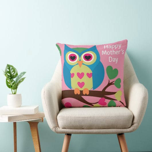 母の日フクロウ：心のこもった視線 クッション (椅子)