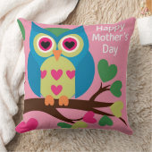 母の日フクロウ：心のこもった視線 クッション (ブランケット)