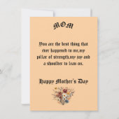 母の日フラットカード (裏面)