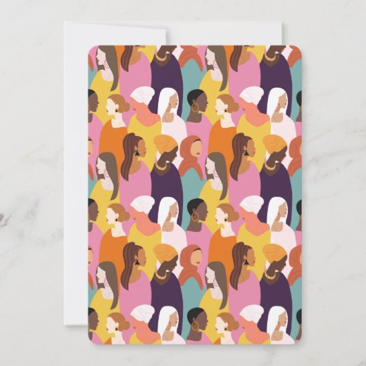 母の日フラットグリーティングカード 招待状 (正面)