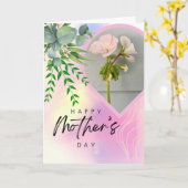 母の日フローラりんご花ゼラニウム カード (黄色い花)