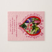 母の日フローラ愛の無条件の詩小 ジグソーパズル (横)