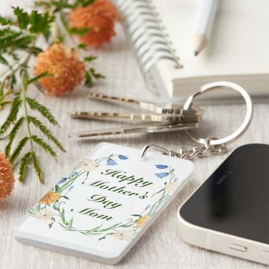 母の日フローラ植物素朴園 キーホルダー (正面右)