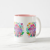 母の日フローラ母の日のプレゼント ツートーンマグカップ (正面右)