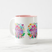 母の日フローラ母の日のプレゼント ツートーンマグカップ (正面左)