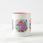 母の日フローラ母の日のプレゼント ツートーンマグカップ (中央)