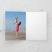 母の日フローラ（オプションの写真）カード カード (内部)