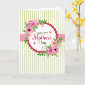 母の日フローラ（オプションの写真）カード カード (黄色い花)