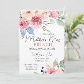 母の日ブランチピンクローズウォーターのカラーフローラ 招待状 (スタンド正面)