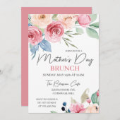 母の日ブランチピンクローズウォーターのカラーフローラ 招待状 (正面/裏面)