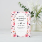 母の日ブランチフローラピンクカスタム色 ポストカード (スタンド正面)