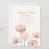 母の日ブランチ招待状テンプレート 招待状 (正面)