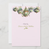 母の日ブランチ散水缶手押し車の花 招待状 (裏面)