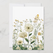 母の日ブランチ白い花蝶 招待状 (裏面)