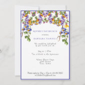 母の日ブランチ紫イエローモーニンググラーリズ 招待状 (正面)