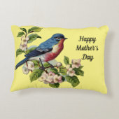 母の日ブルーバードアクセント枕 アクセントクッション (裏面)