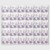 母の日ブルーバード ラッピングペーパー (フラット)