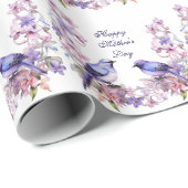 母の日ブルーバード ラッピングペーパー (ロールコーナー)