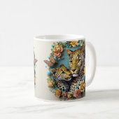 母の日プリンタブラーレオパード コーヒーマグカップ (正面右)