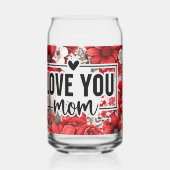 母の日プリントされた缶ガラス ガラス缶 (左)