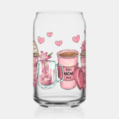 母の日プリントされた缶ガラス ガラス缶 (左)