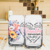 母の日プリントされた缶ガラス ガラス缶