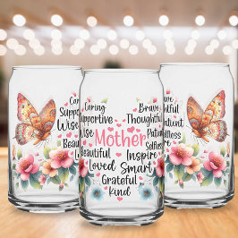 母の日プリントされた缶ガラス ガラス缶