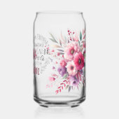 母の日プリントされた缶ガラス ガラス缶 (裏面)