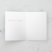 母の日プレゼントに!子狐と母狐 ピンクの1st Mother's Day カード (内部)