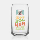 母の日ペット母かわいい子犬の写真 ガラス缶 (裏面)