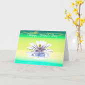 母の日ホワイトウォーターリリー カード (黄色い花)